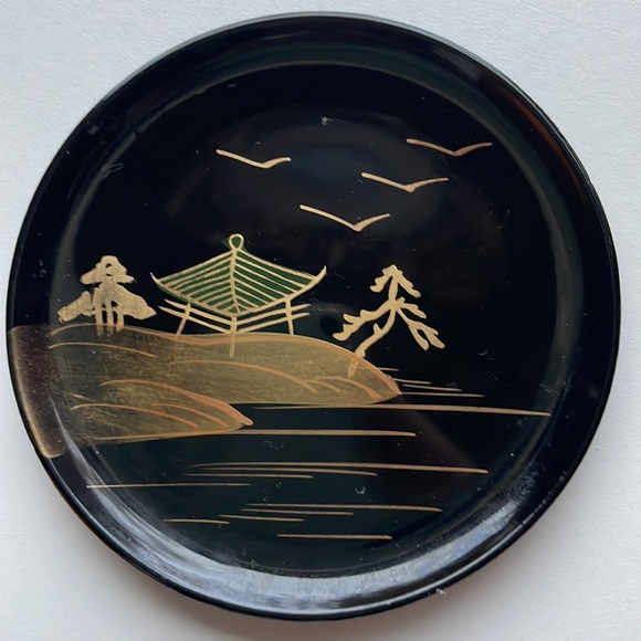 Vintage Laquerware Coaster Set - Picture 7 of 11
